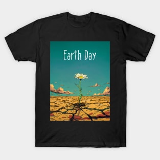 Earth Day: April 22nd A Reflection on Our Planet’s Fragile Existence on a Dark Background T-Shirt